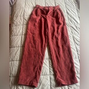 Burnt orange corduroy madewell 00 pants